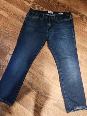 Frame Denim indigo blue straight jeans
